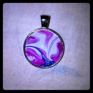 Hand Painted 1" Necklace Pendant